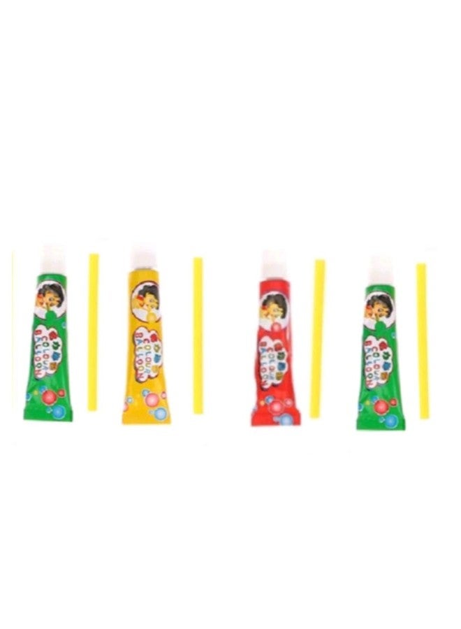 LittleLovik Bubble Balloon Makers Glue (Pack of 4 Tubes), Colorful Bubble Blowing Toy, Bubbles Crafting Best Gift for Kids (Multicolor). - Image 1